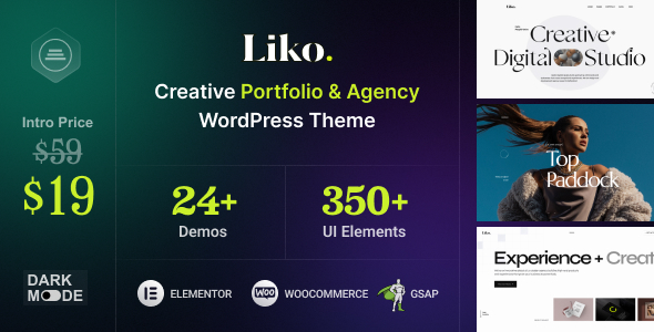 Liko – Creative Agency & Portfolio WordPress Theme