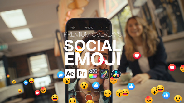 Premium Overlays Social Emoji Elements template preview