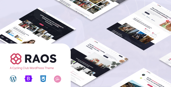 Raos – Responsive Cycling Club & Community WordPress Theme