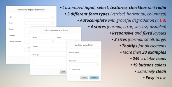 Pure CSS3 Forms - CodeCanyon 3968049