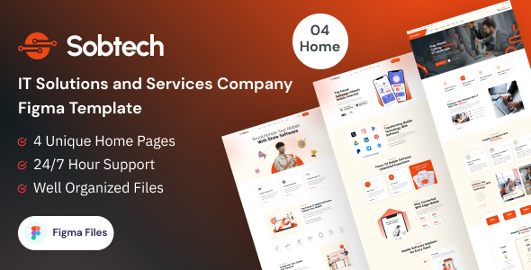 Sobtech - IT Solutions And Services Company Figma Template