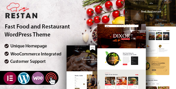 Restan –  Restaurant WordPress Theme