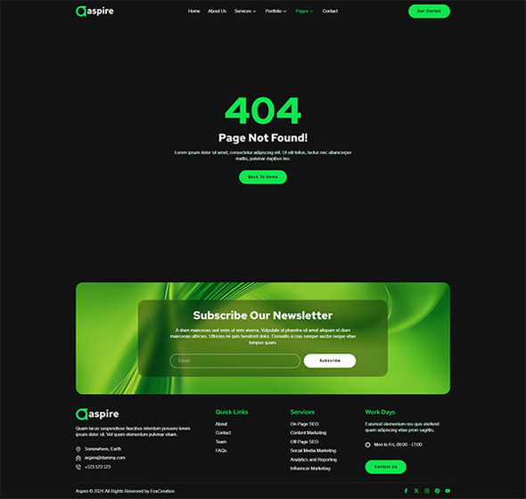 Aspire - SEO Digital Marketing Elementor Template Kit