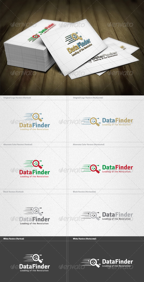 Data Finder Logo - Symbols Logo Templates