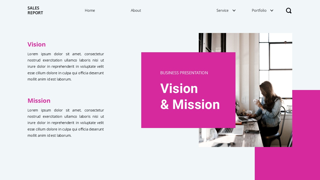 Sales Report - Business Powerpoint Templates, Presentation Templates