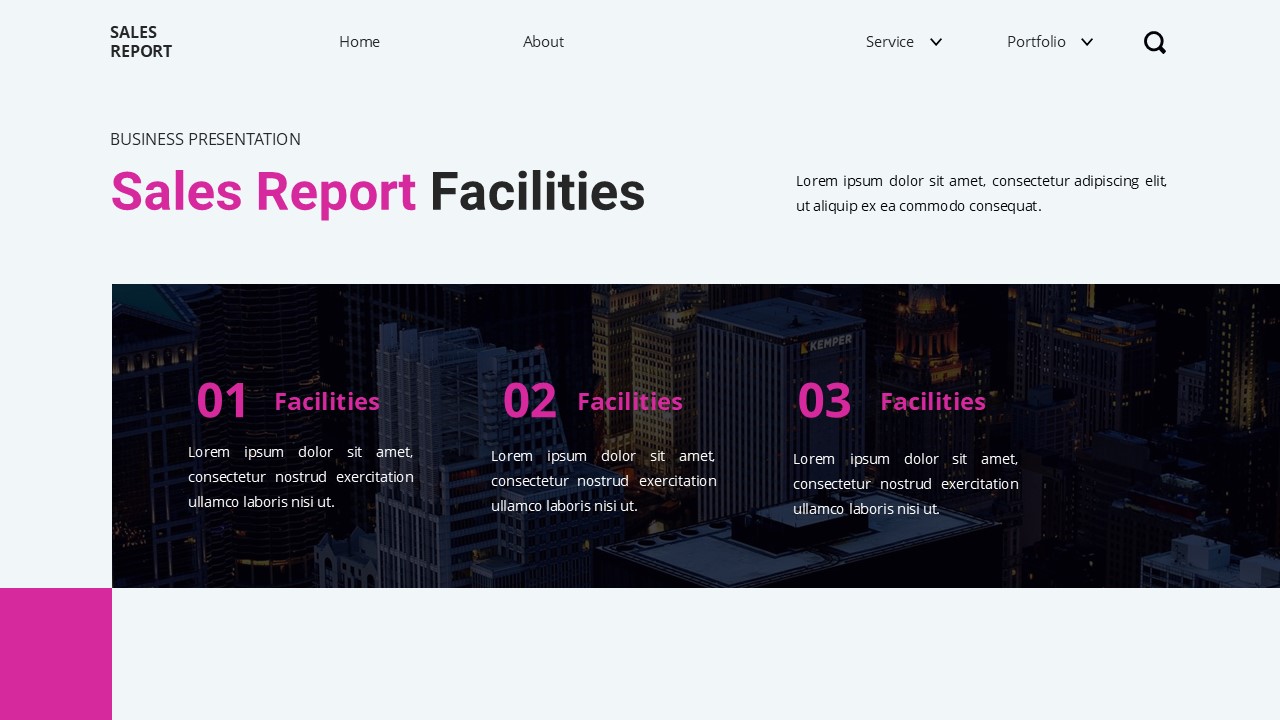 Sales Report - Business Keynote Templates, Presentation Templates ...