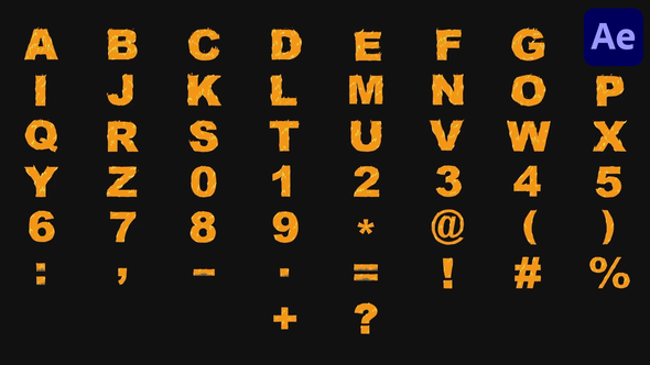 Cartoon Fire Typeface | After Effects Openers template preview