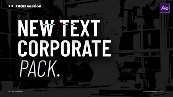 Text Titles Pack  AE Titles template preview