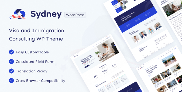 Sydney – Australia Immigration WordPress Theme