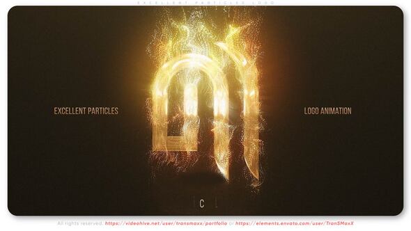 Excellent Particles Logo Logo Stings template preview