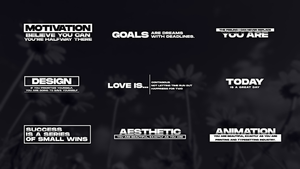 Text Animation 1.0 | After Effects Titles template preview