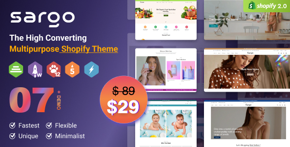 Sargo – Multipurpose Shopify Theme OS 2.0 – RTL Support