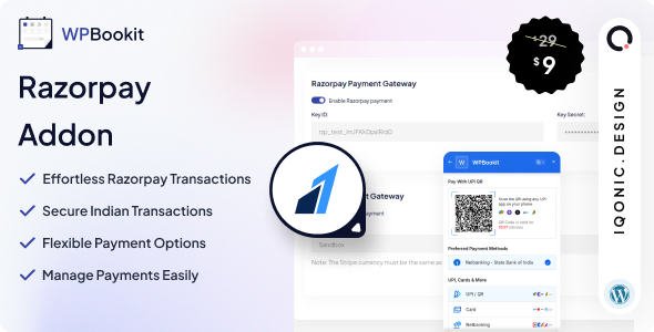 WPBookit  Razorpay Payment Gateway (Addon)