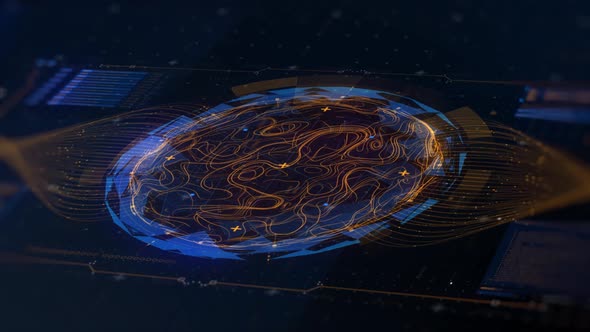 Futuristic UI HUD Head up display analytic screen with sensors detectors and bars alt