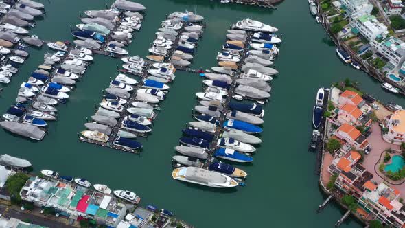 Top view of Hong Kong yacht club
