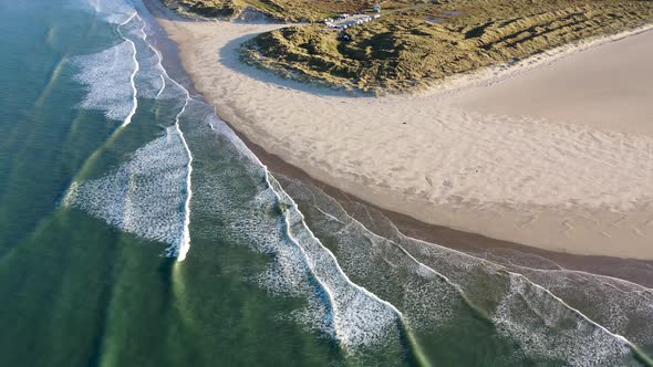 Aerial View of Dunfanaghy in County Donegal  Ireland alt