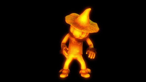 Glowing scarecrow with alpha