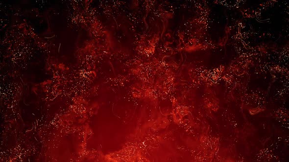 Waves of Red Particles