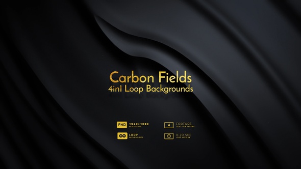 Carbon Fields 4in1 Loop Backgrounds
