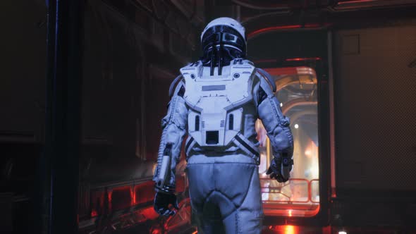 Astronaut In An Interstellar Spacecraft alt