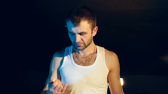 Drugs Dealer Checks the Quality of Drugs alt