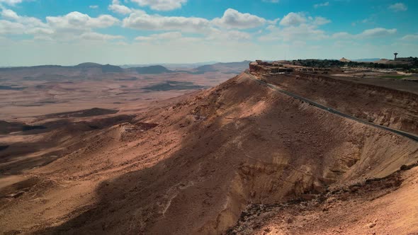 Mitzpe Ramon Outlook of Makhtesh Ramon Canyon Crater