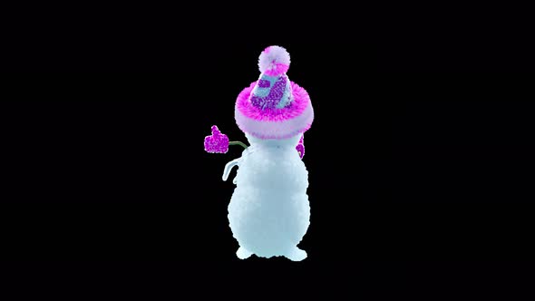 54 Snowman Dancing 4K alt
