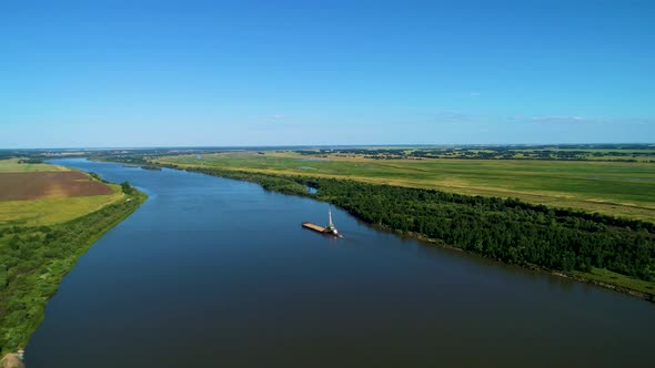  The Barge Floats On The River