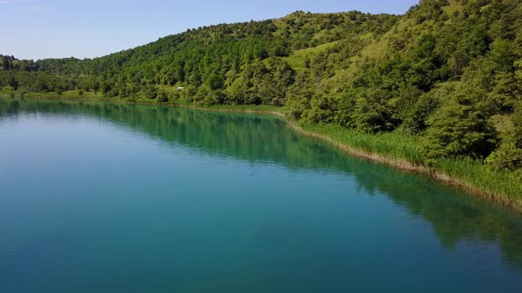 Beautiful Aerial Shot of Lake alt
