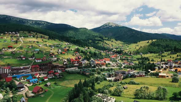 Aerial View of Bukovel alt