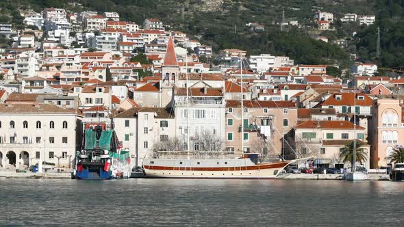 Makarska City In Croatia Waterfront