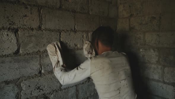 Crazy Horrible Maniac In Basement With Window alt