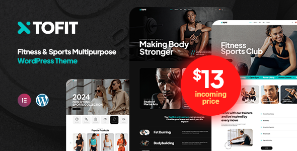 Tofit – Fitness and Gym WordPress Theme