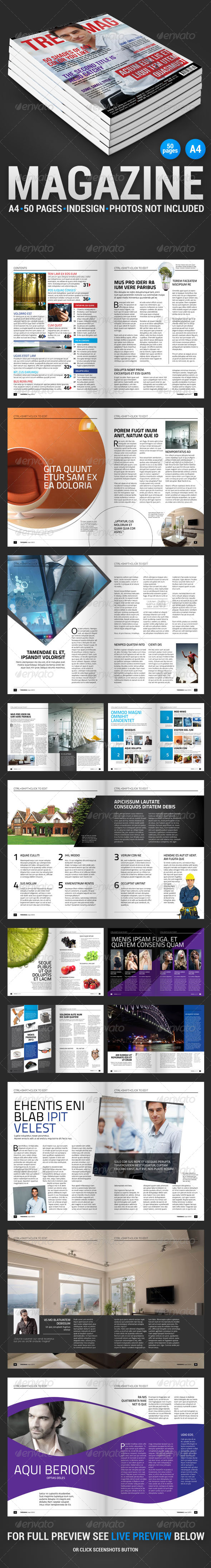 TrendMag 50 pages magazine - Magazines Print Templates