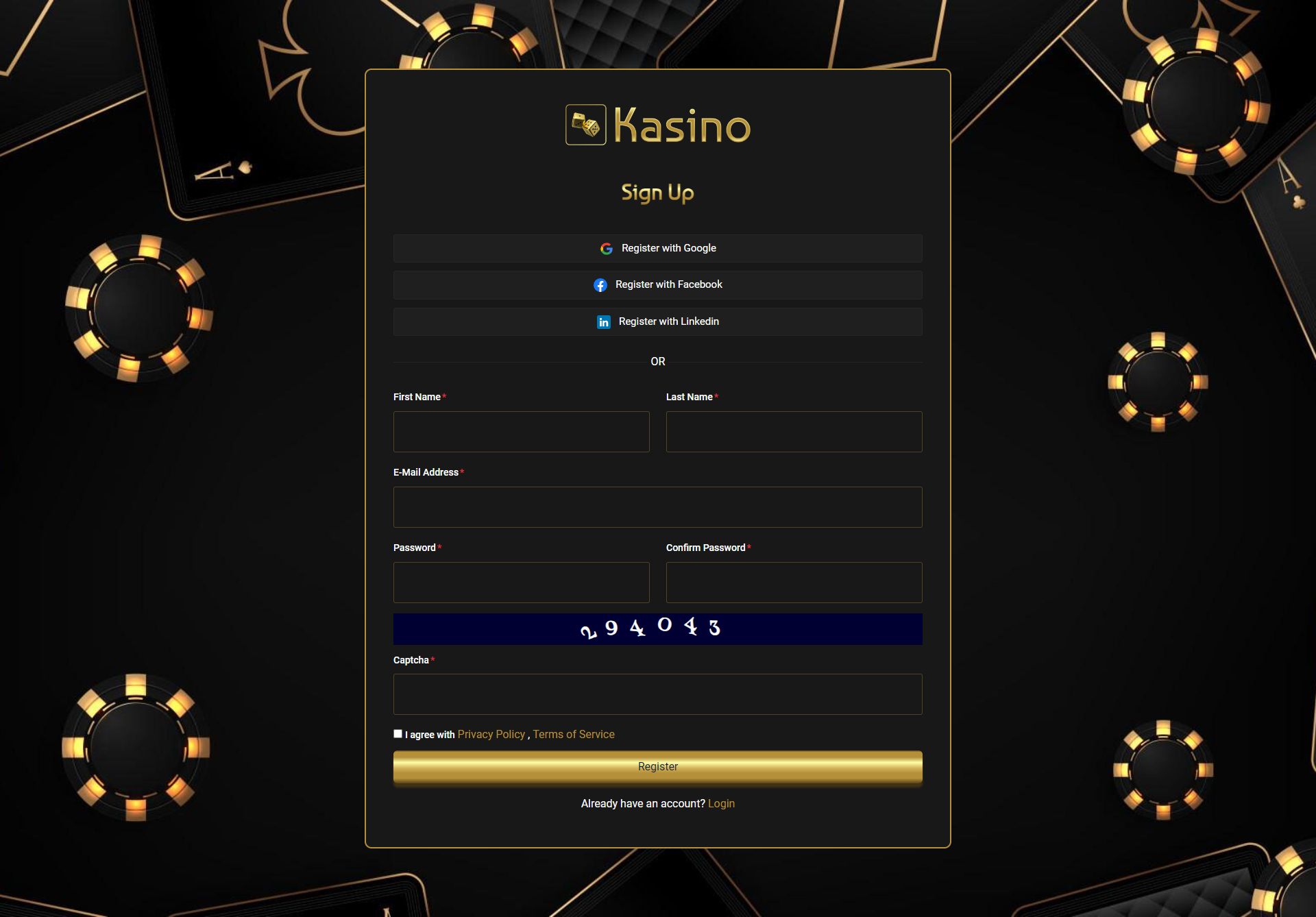 A technical diagram overlay showing a smartphone screen with the Kaasino app interface, highlighting login fields, game categories, and secure payment icons.