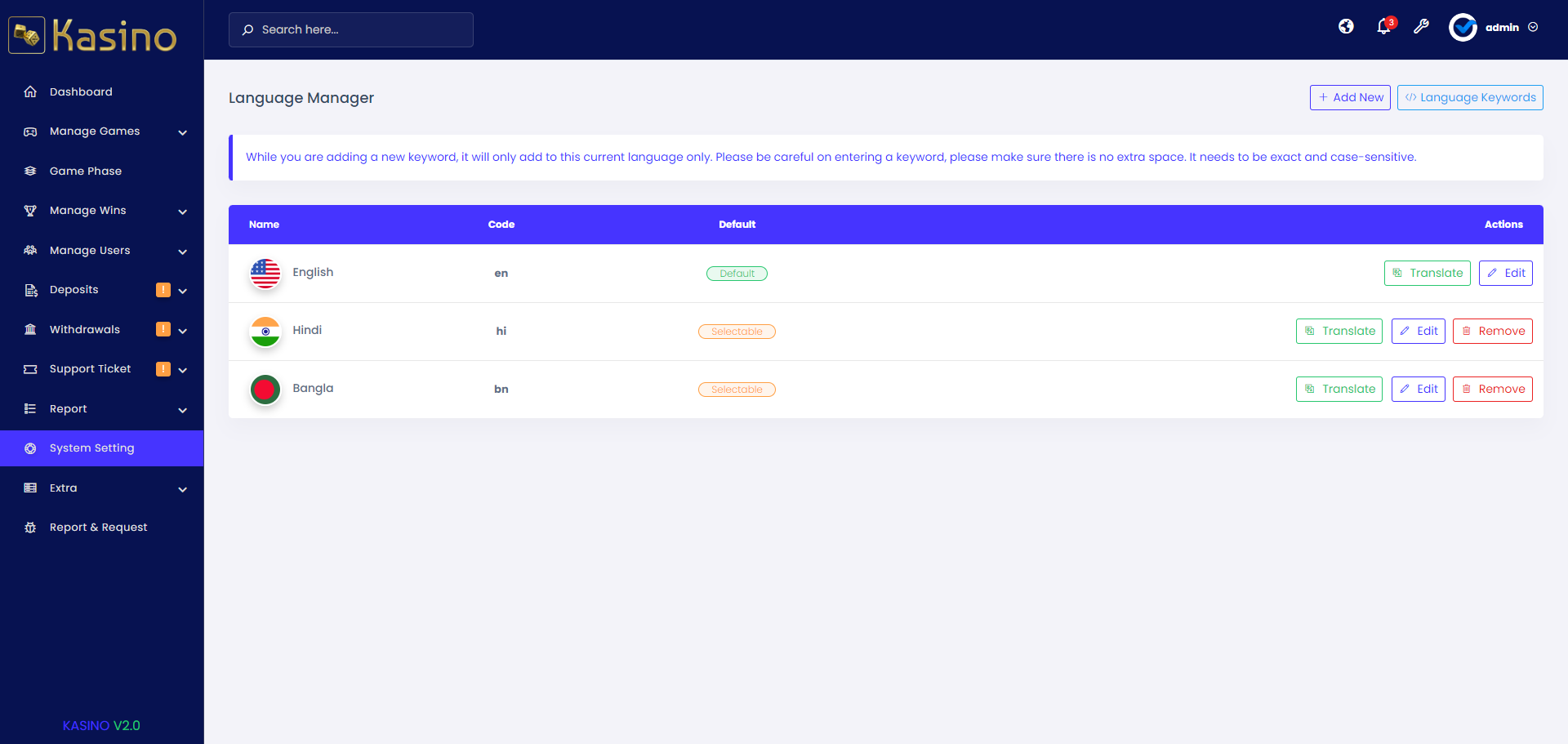 Kasino - Online Casino Platform by ViserLab | CodeCanyon
