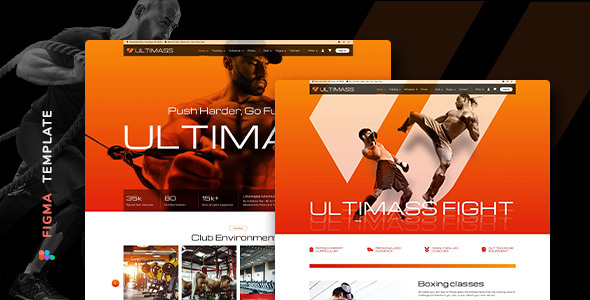 Ultimass – Sport Club Template for Figma