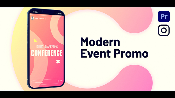 Vertical Event Opener Premiere Pro template preview