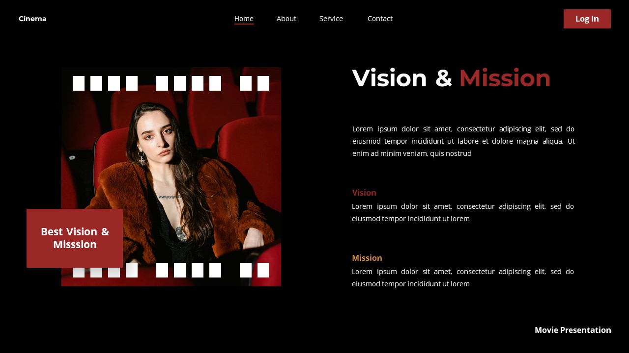 Cinema - Movie Google Slide Templates, Presentation Templates ...