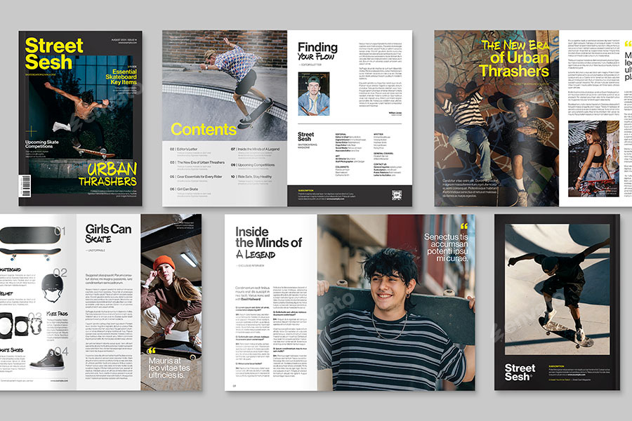 Urban Street Magazine Template, Print Templates | GraphicRiver