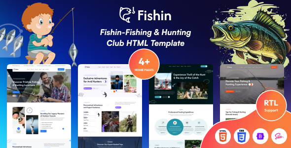 FIshin - Fishing & Hunting Club HTML Template