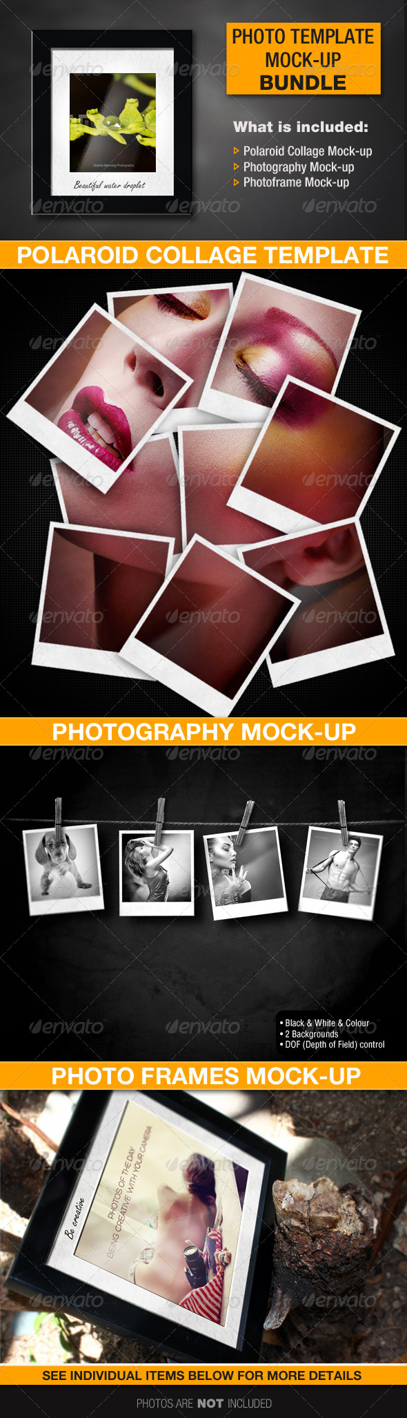 Photography Mock-up Bundle - Photo Templates Graphics