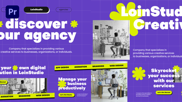 Creative Agency Premiere Pro Premiere Pro template preview