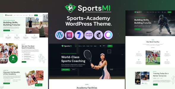 Sportsmi –  Sports Academy WordPress Theme.