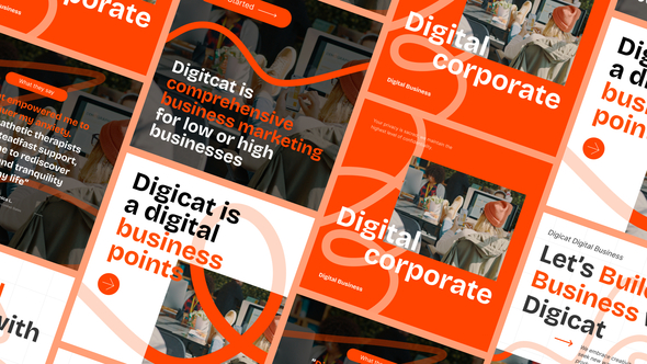 Digital Corporate Post Pack Product Promo template preview