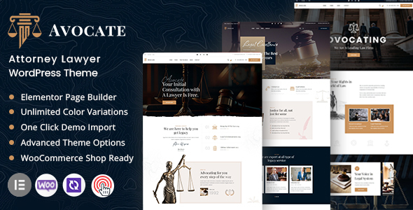 Avocate – Attorney Lawyer WordPress Theme