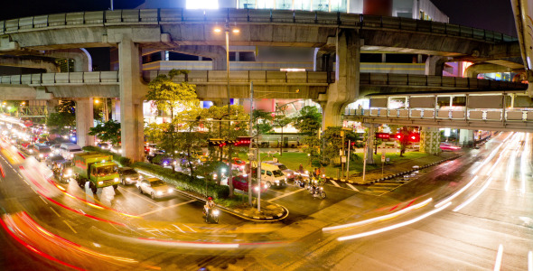Bangkok traffic 2 time lapse