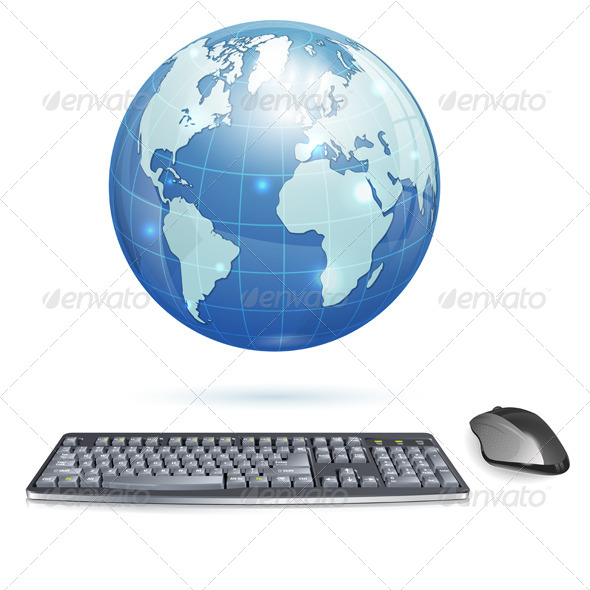Global Computing Concept - Computers Technology