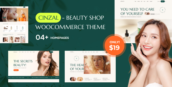 Cinzal – Health and Beauty Shop WooCommerce Theme