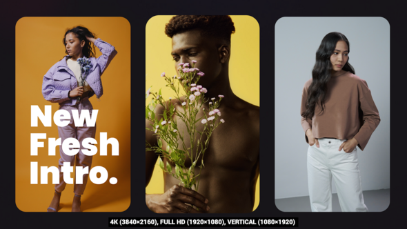 Splitscreen Clean Intro Openers template preview